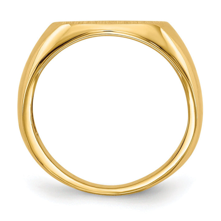 14k Yellow Gold Open Back Signet Ring