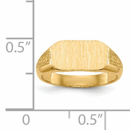 14k Yellow Gold Signet Children's Ring