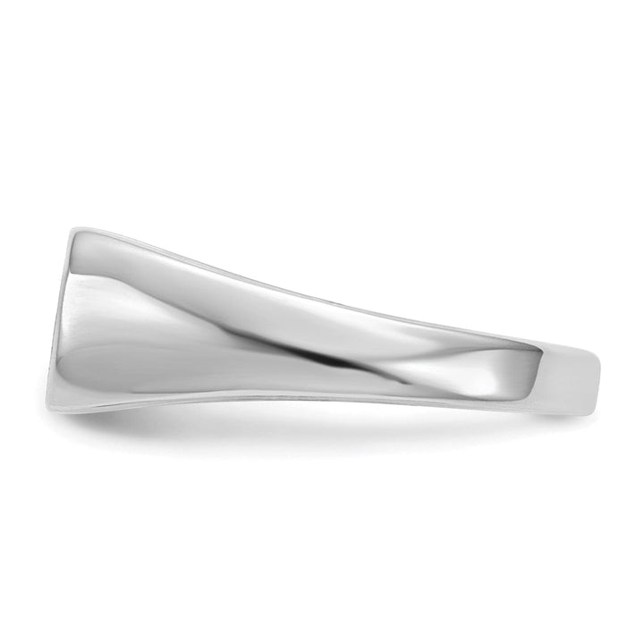 14k White Gold Signet Children's Ring