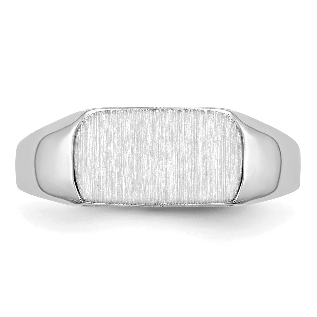 14k White Gold Signet Children's Ring