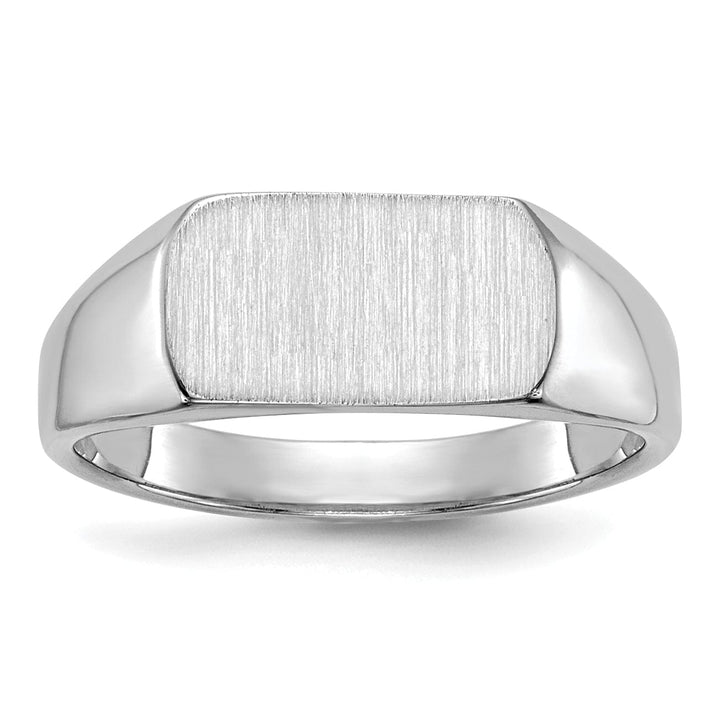 14k White Gold Signet Children's Ring