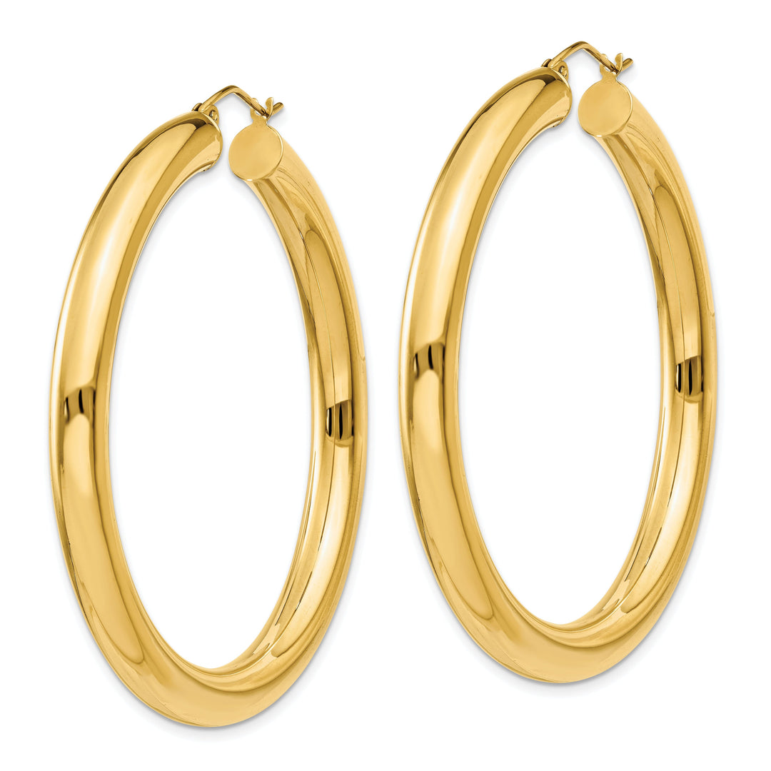 14k Yellow Gold 5MM Lightweight Hoop Earrings