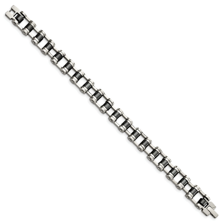 Steel Black Plating Magnetic Links Bracelet