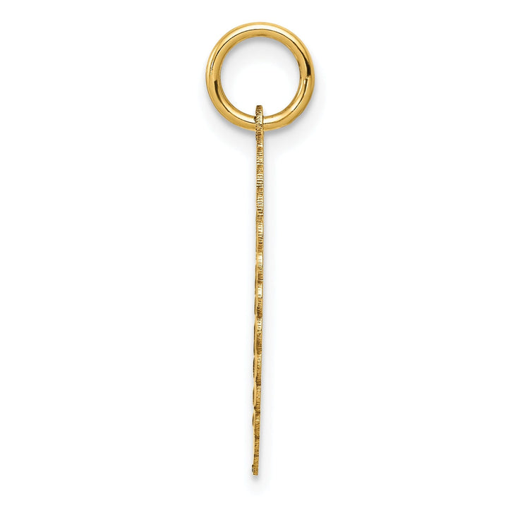 14k Yellow Gold Sweet 16 Charm Pendant