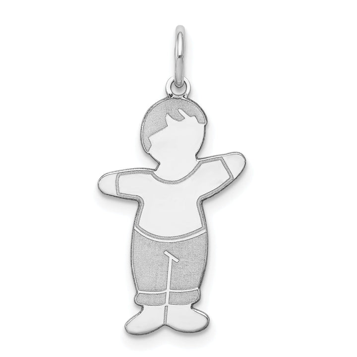 Sterling Silver Mommas Boy Cuddle Charm Pendant