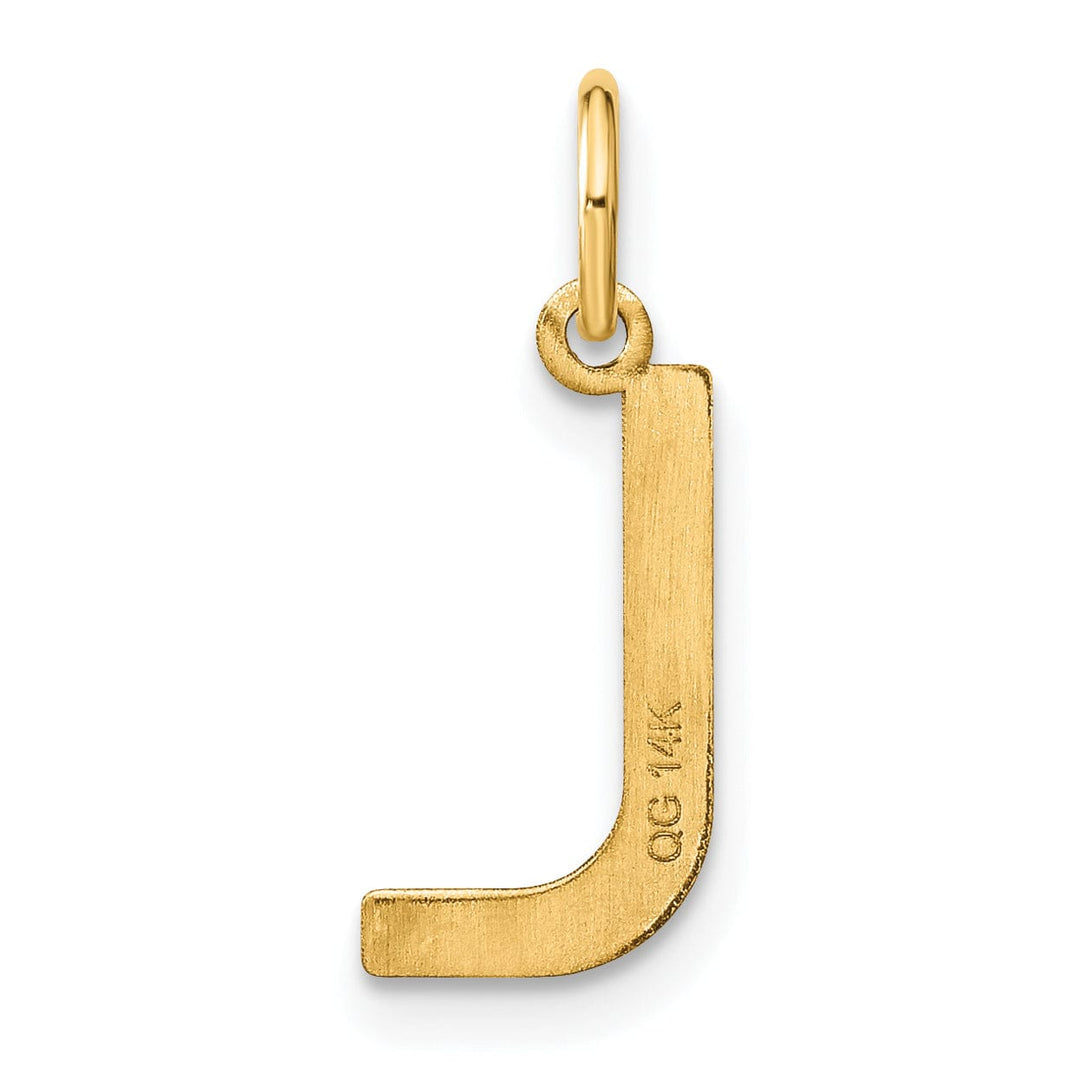 14k Yellow Gold Women's Letter L Initial Charm Pendant