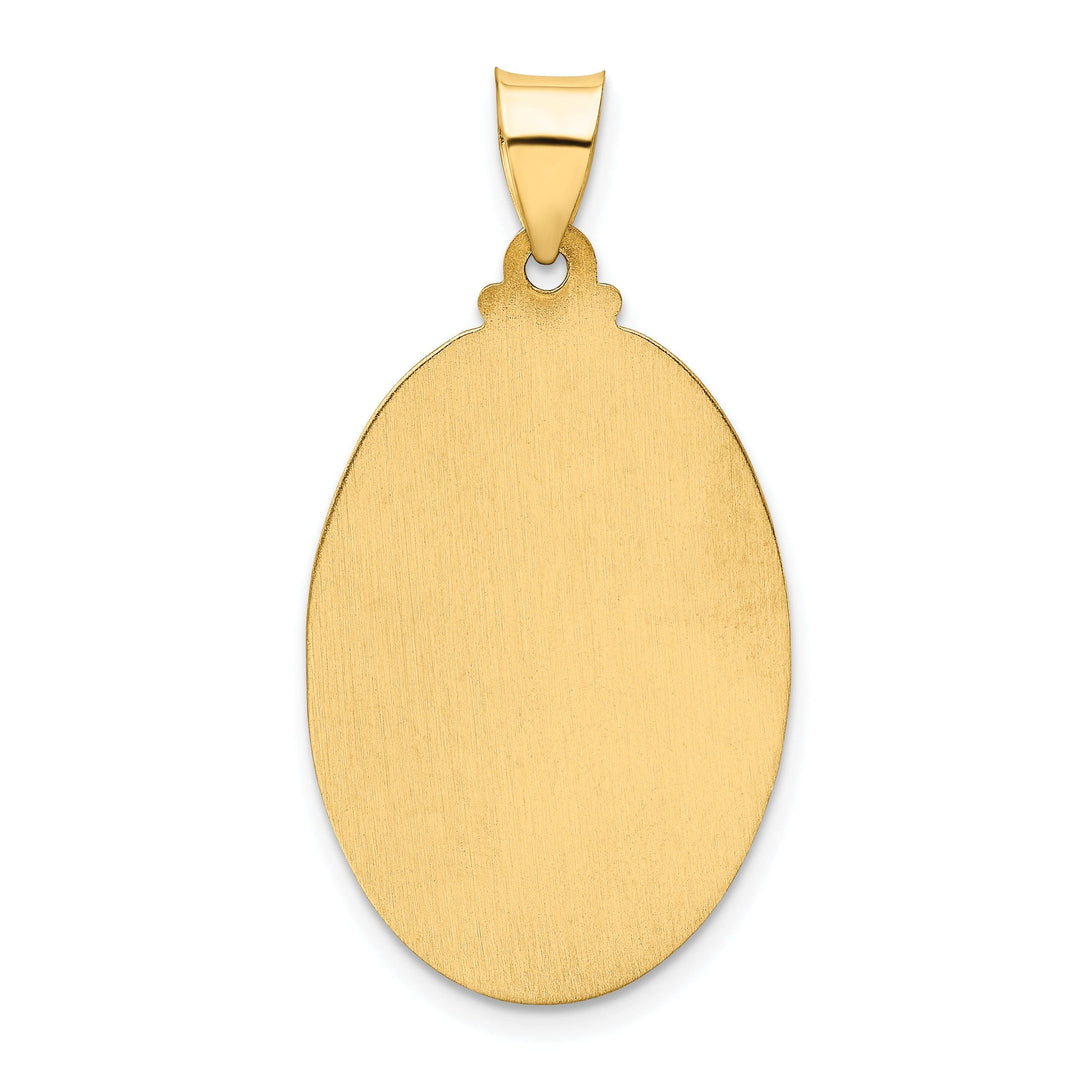 14k Yellow Gold Saint Christopher Medal Pendant