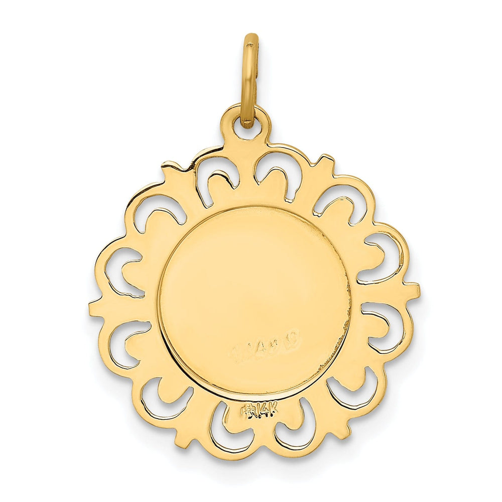 14k Yellow Gold Lady Of The Assumption Medal