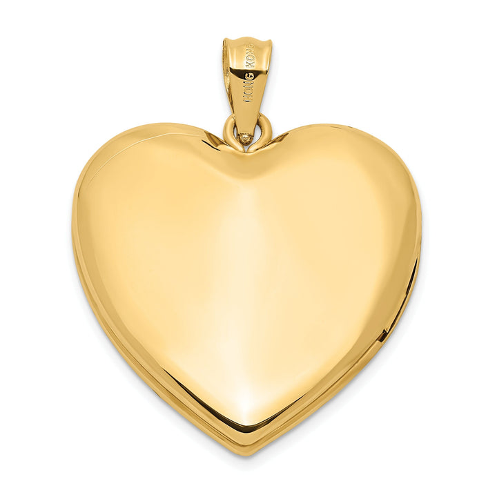 14k Yellow Gold Ash Star Design Heart Locket