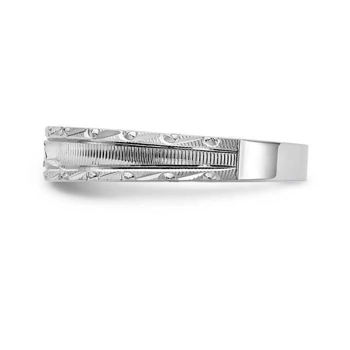 14k White Gold Round D.C Ladies Wedding Ring