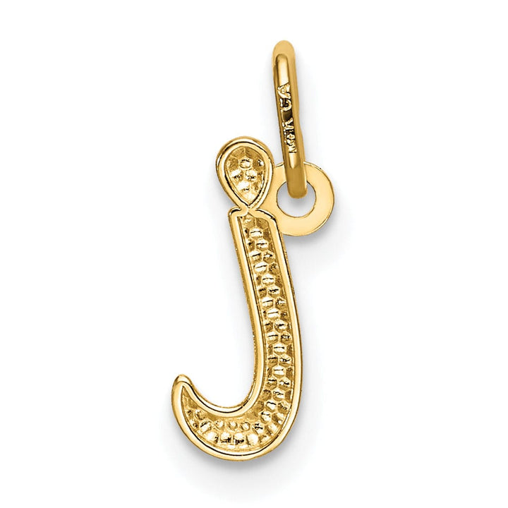 14K Yellow Gold Lower Case Script Letter I Initial Pendant