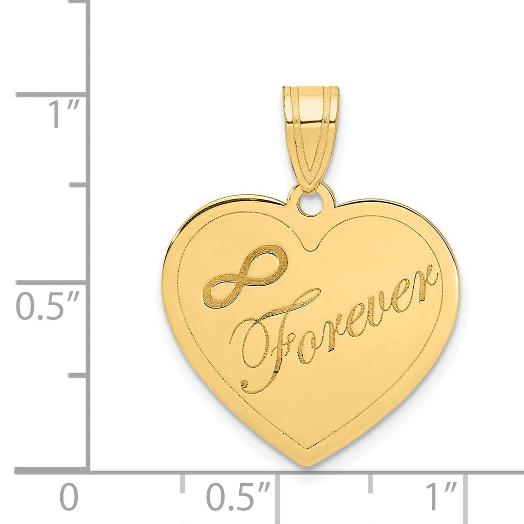 14k Yellow Gold Laser Cut Charm Pendant