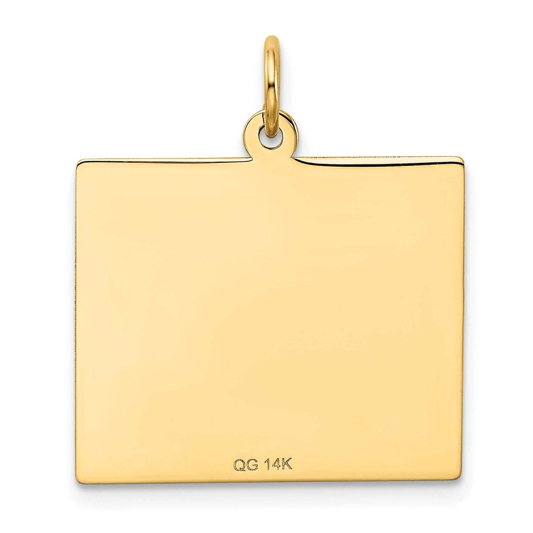 14 Yellow Gold Tuesday First Day Calendar Charm