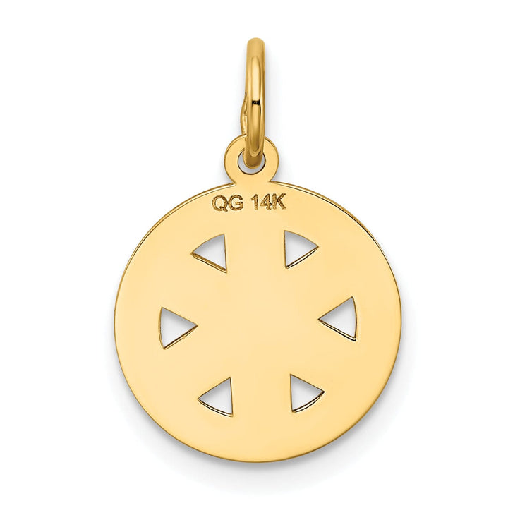 14k Yellow Gold Small E.M.T Medical Pendant