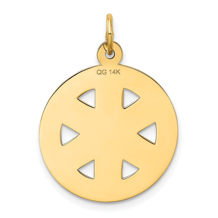 Solid 14k Yellow Gold Paramedic Medical Pendant