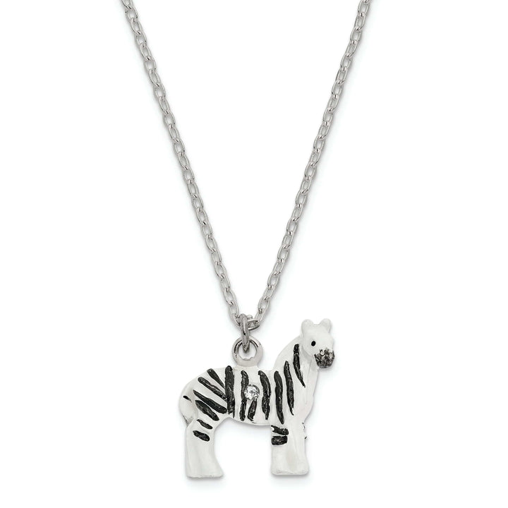 Luxury Giftware by Jere Animal Jewel Boxes Bejeweled Pewter Multi Color Enamel Finish ZACH Zebra Trinket Box