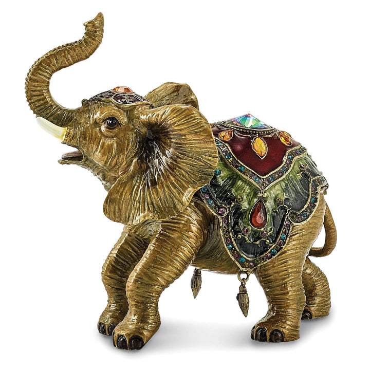 Jere Collection Animal Jewel Boxes Bejeweled Pewter Taj Mahal Elephant Jewelry Box