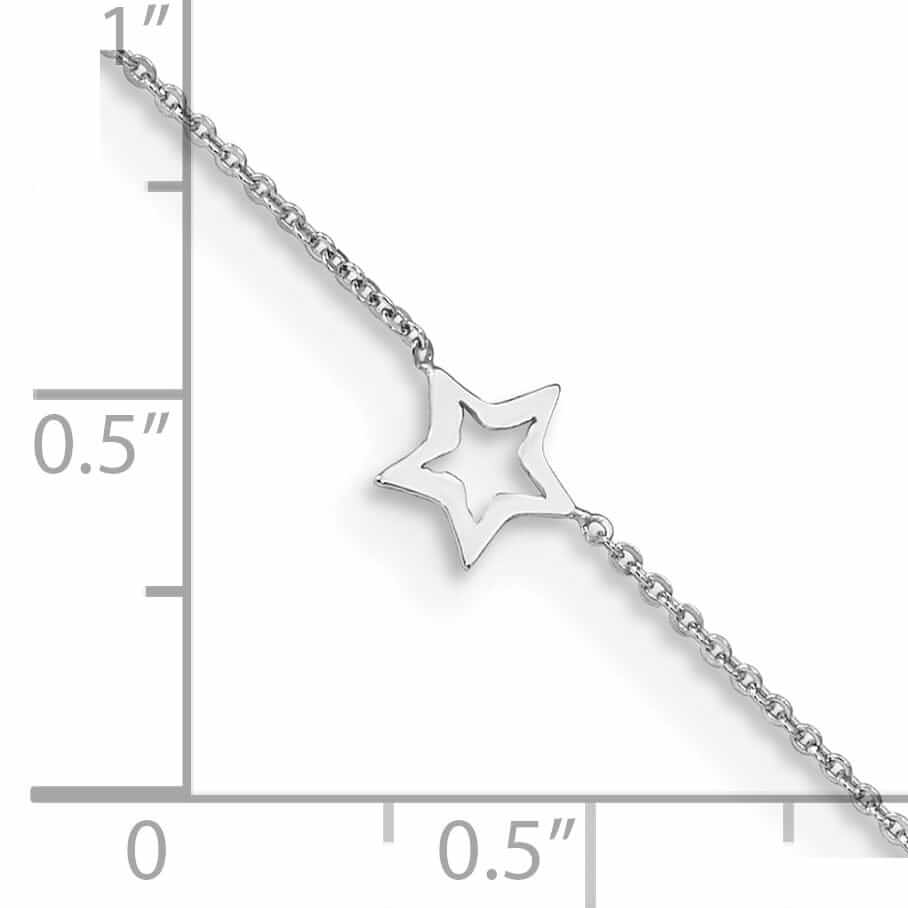 Lovely Rita's Anklets 14k Gold Adjustable Star Anklet