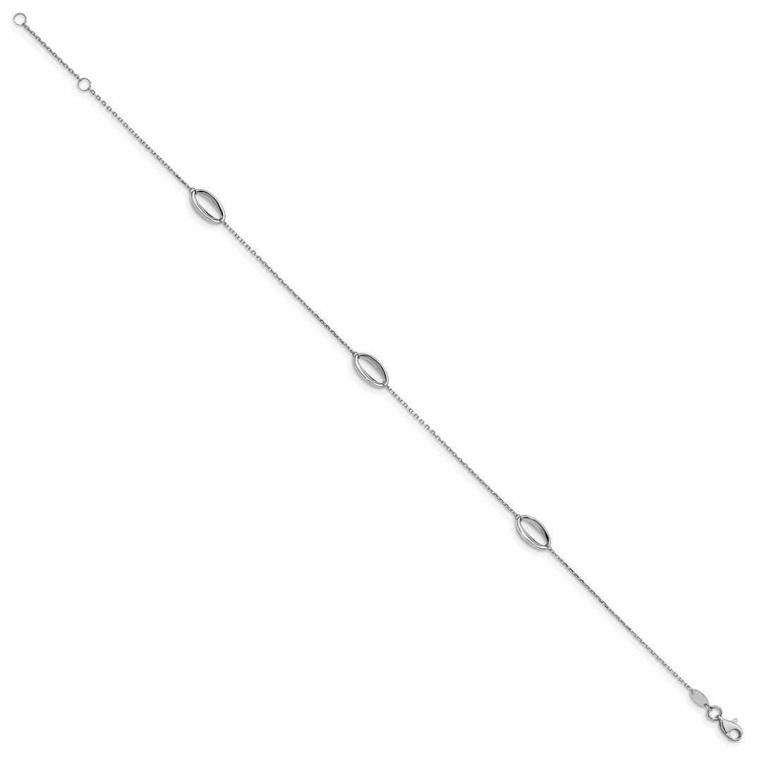 Lovely Rita's Anklets 14K White Polished Anklet
