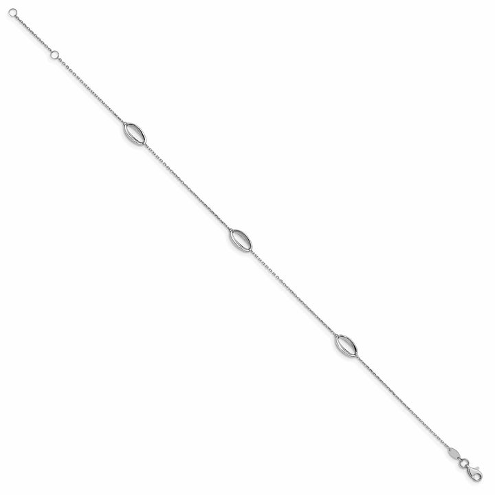 Lovely Rita's Anklets 14K White Polished Anklet
