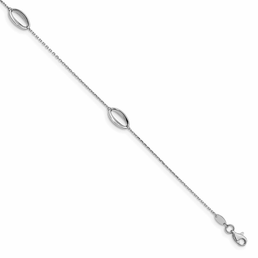 Lovely Rita's Anklets 14K White Polished Anklet