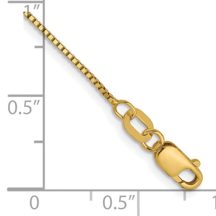 Lovely Rita's Anklets 14k Yellow Gold Box Anklet