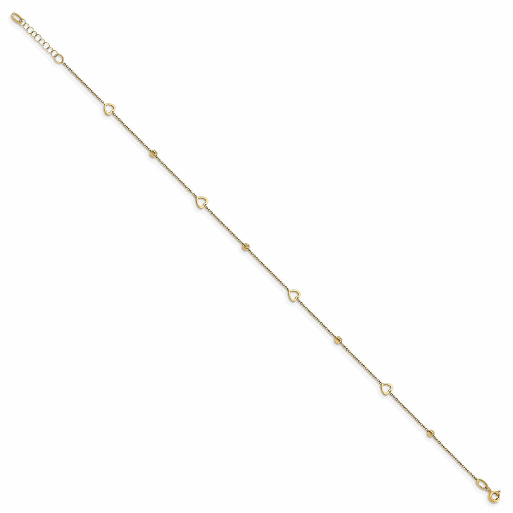 Lovely Rita's Anklets 14k Yellow Gold Heart Anklet