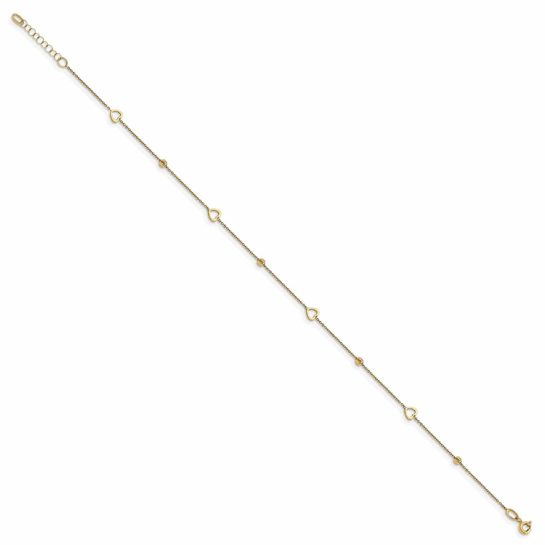 Lovely Rita's Anklets 14k Yellow Gold Heart Anklet