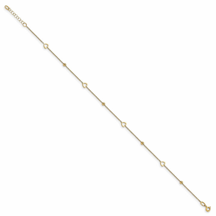 Lovely Rita's Anklets 14k Yellow Gold Heart Anklet