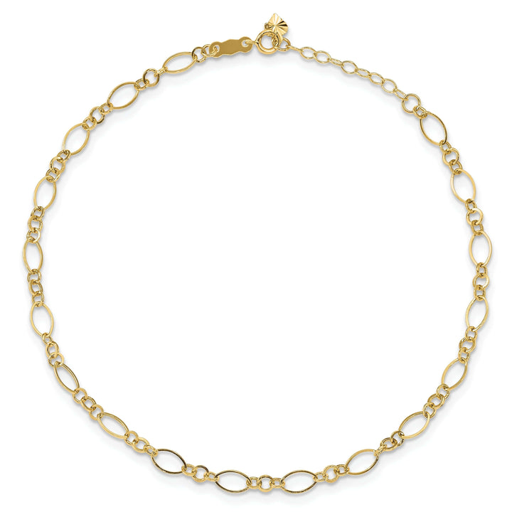 Lovely Rita's Anklets 14K Yellow Gold Link Design Anklet