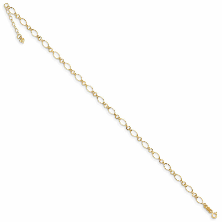 Lovely Rita's Anklets 14K Yellow Gold Link Design Anklet