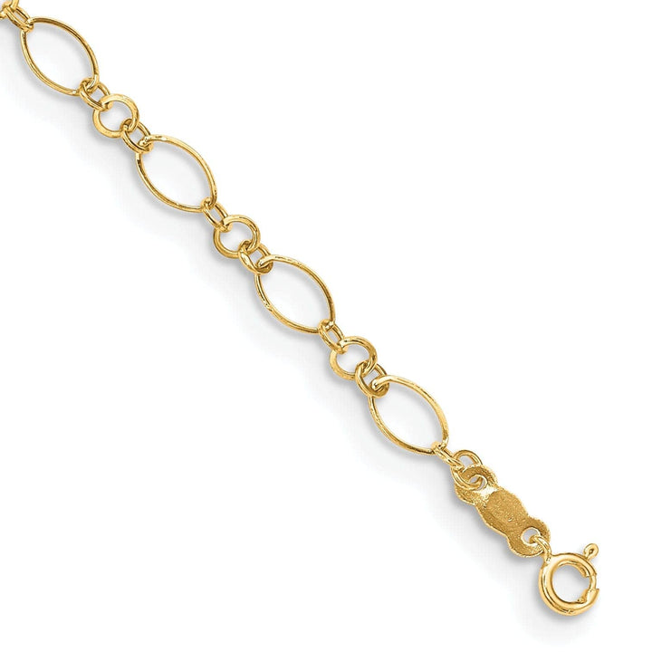 Lovely Rita's Anklets 14K Yellow Gold Link Design Anklet