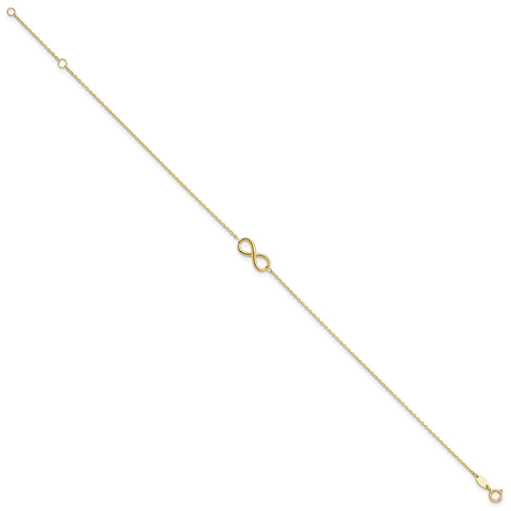 Lovely Rita's Anklets Leslie 10k Yellow Gold Polished Infinity Anklet