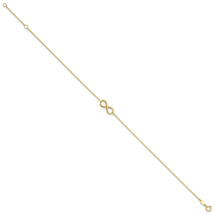 Lovely Rita's Anklets Leslie 10k Yellow Gold Polished Infinity Anklet
