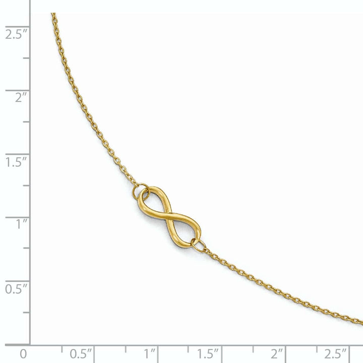 Lovely Rita's Anklets Leslie 14k Yellow Gold Polished Infinity Anklet
