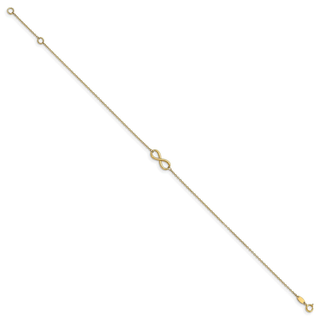 Lovely Rita's Anklets Leslie 14k Yellow Gold Polished Infinity Anklet