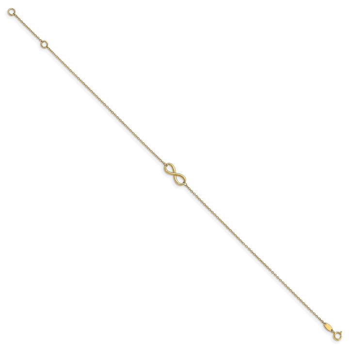 Lovely Rita's Anklets Leslie 14k Yellow Gold Polished Infinity Anklet
