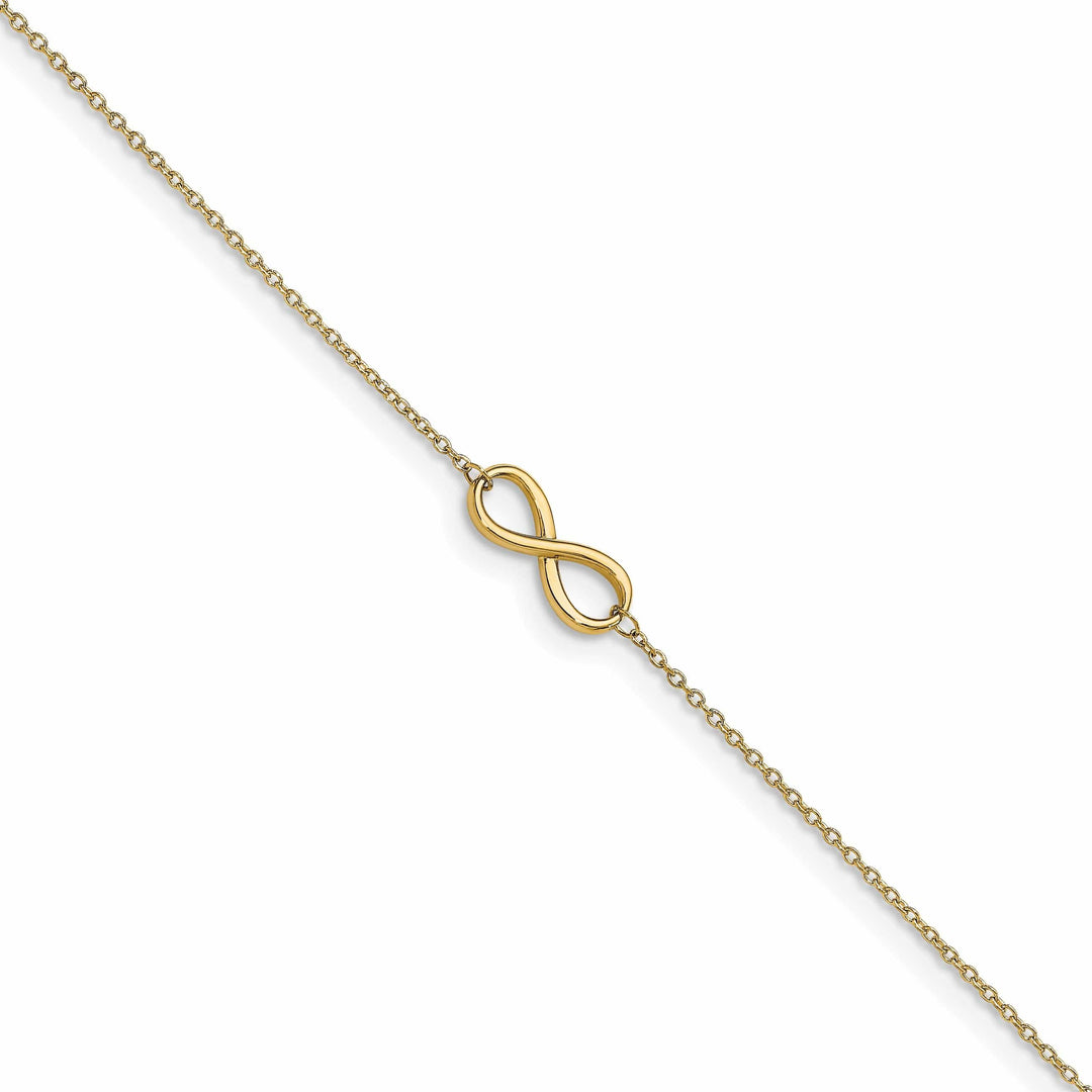 Lovely Rita's Anklets Leslie 14k Yellow Gold Polished Infinity Anklet