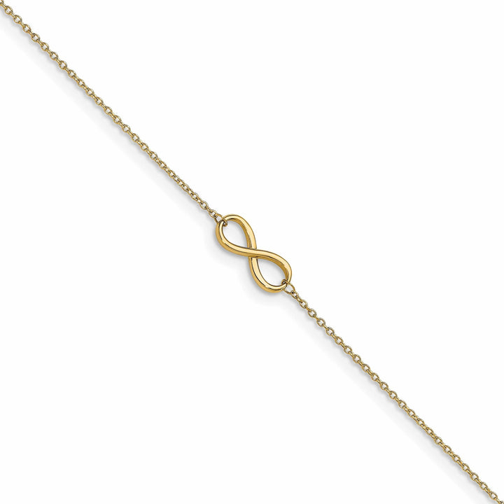 Lovely Rita's Anklets Leslie 14k Yellow Gold Polished Infinity Anklet