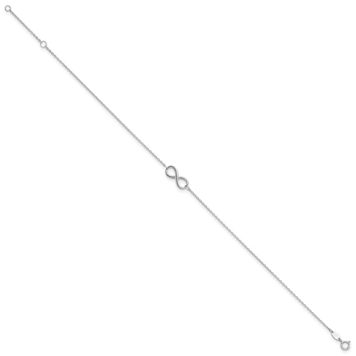 Lovely Rita's Anklets Leslies 10k White Gold Polished Infinity Anklet