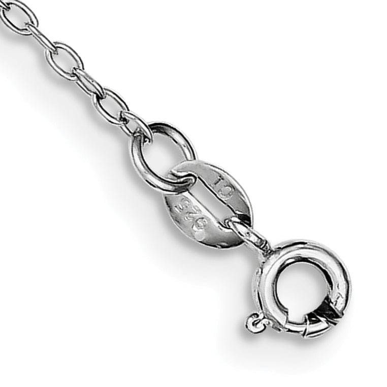 Lovely Rita's Anklets Sterling Silver 9-inch Onyx Anklet