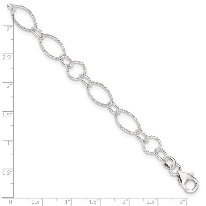 Lovely Rita's Anklets Sterling Silver Fancy Link Anklet