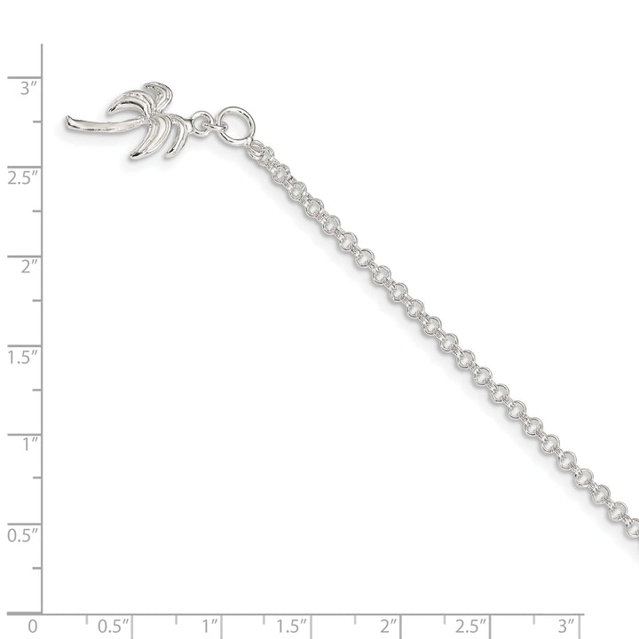 Lovely Rita's Anklets Sterling Silver Palm Tree Anklet