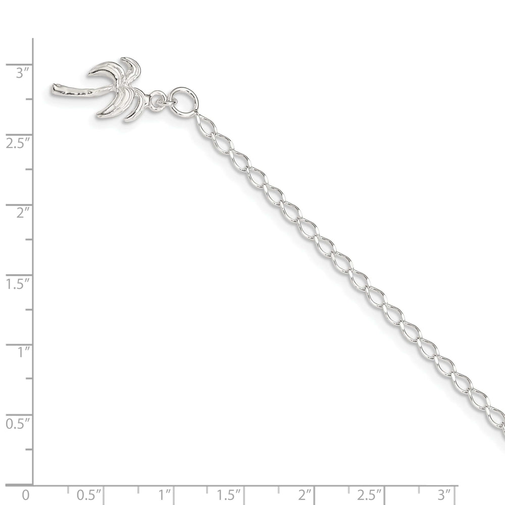 Lovely Rita's Anklets Sterling Silver Palm Tree Anklet