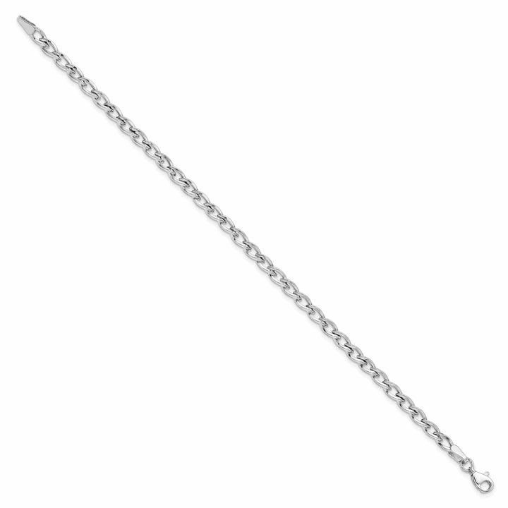 Lovely Rita's Bracelets 10k White Gold Polished Link Bracelet