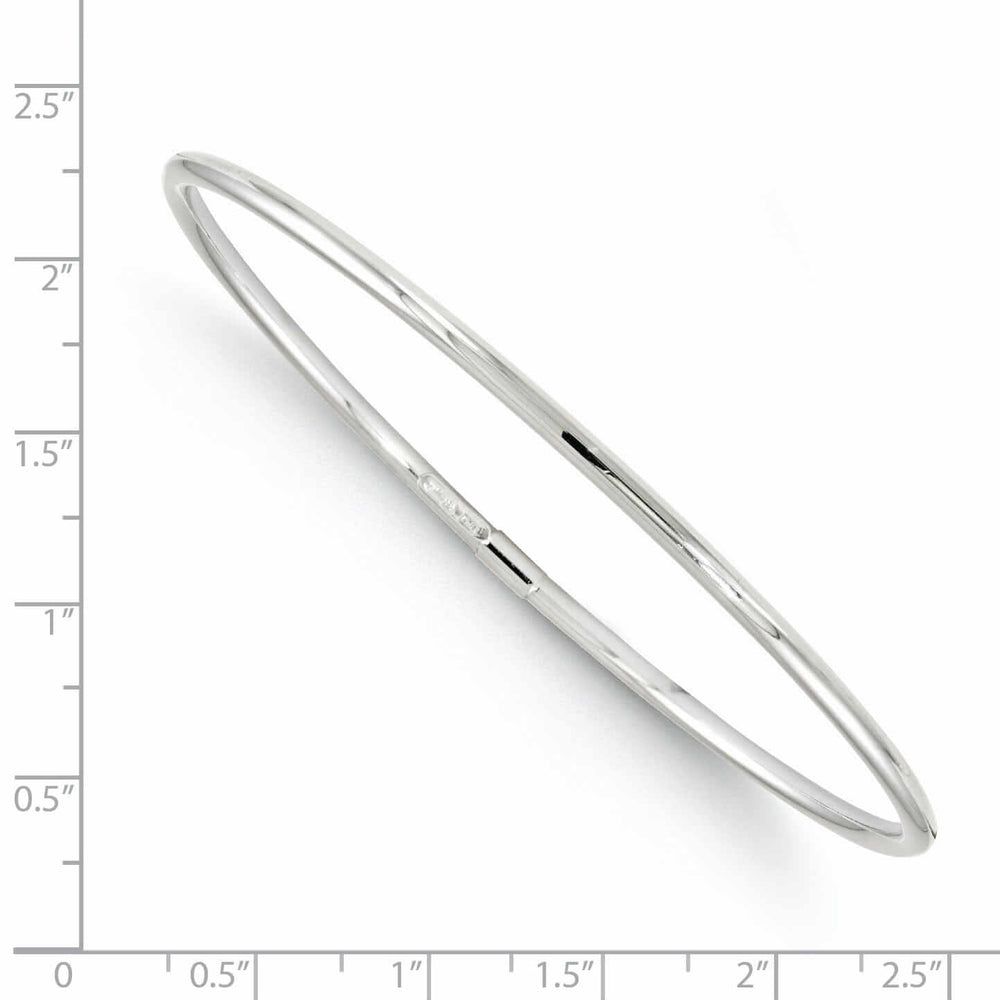 Lovely Rita's Bracelets 10K White Gold Slip-On Bangle
