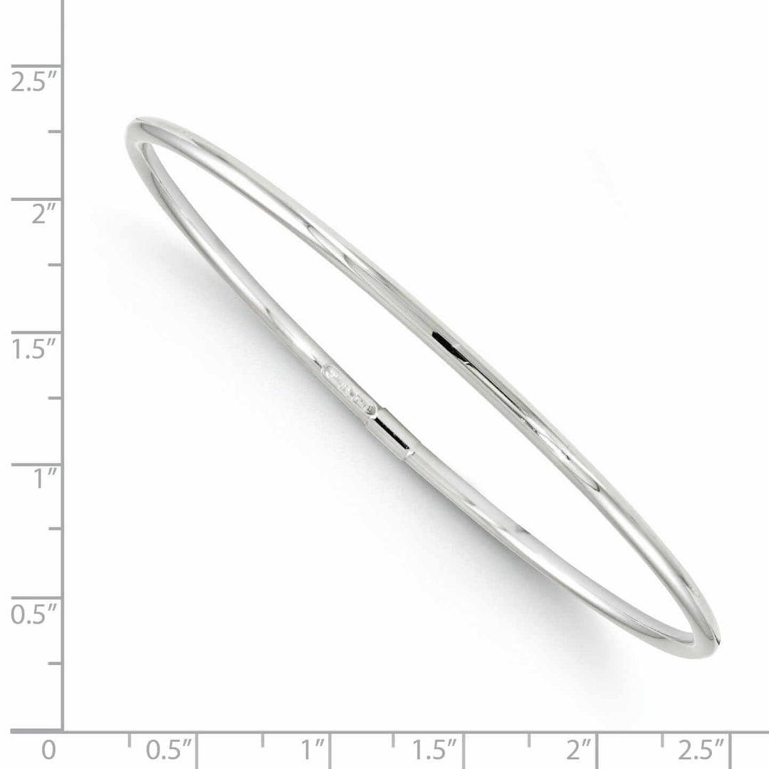 Lovely Rita's Bracelets 10K White Gold Slip-On Bangle