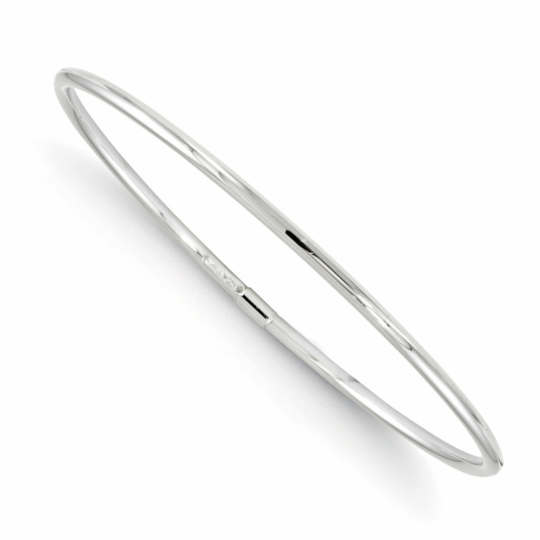 Lovely Rita's Bracelets 10K White Gold Slip-On Bangle