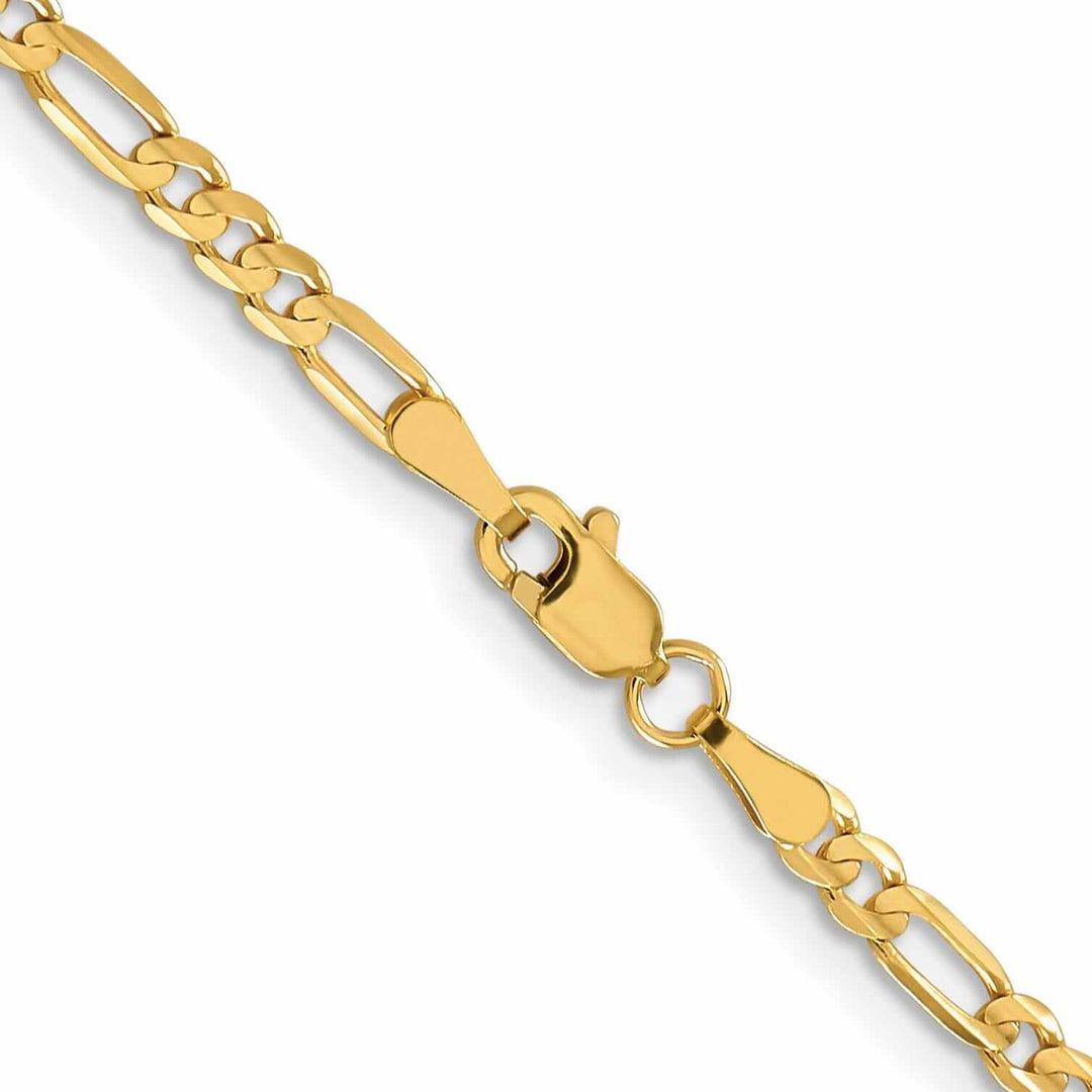 Lovely Rita's Bracelets 10k Yellow Gold 3.0mm Figaro Chain