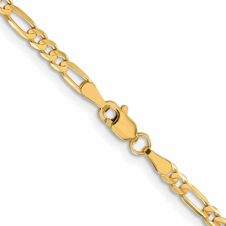 Lovely Rita's Bracelets 10k Yellow Gold 3.0mm Figaro Chain